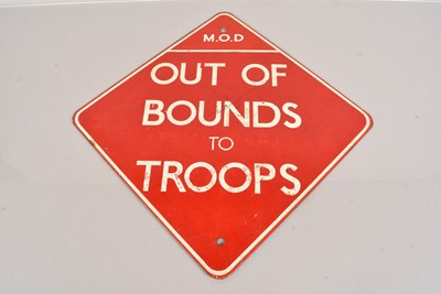 Lot 320 - A Ministry of Defence enamel signed