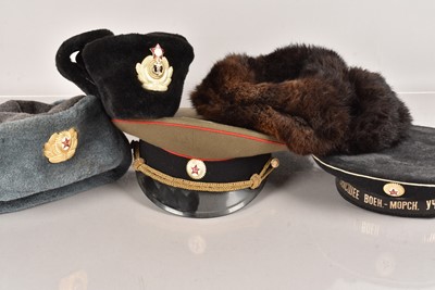 Lot 416 - An assortment of Russian Hats and Caps