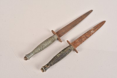 Lot 573 - Two Fairbairn Sykes style knives