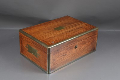 Lot 188 - An early 20th century jewellery or vanity chest