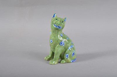 Lot 15 - A French Faience ceramic cat