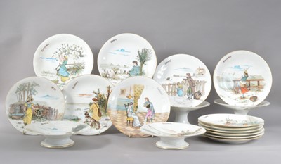 Lot 22 - A 20th century porcelain dessert service