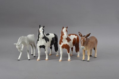 Lot 72 - Three Beswick ceramic horses