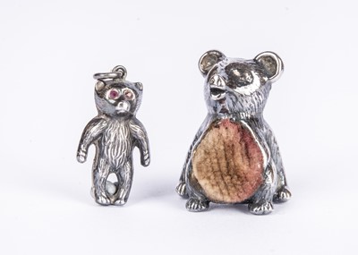 Lot 33 - A Birminghamm silver Teddy Bear, 1909