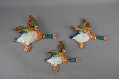 Lot 85 - Three Beswick ceramic flying duck wall hangings