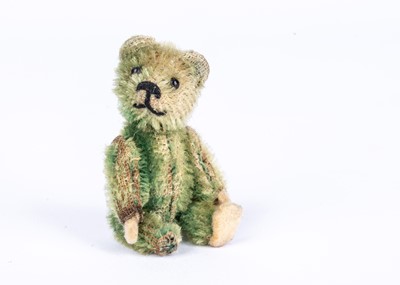 Lot 150 - A Schuco green mohair miniature Teddy Bear, 1930s
