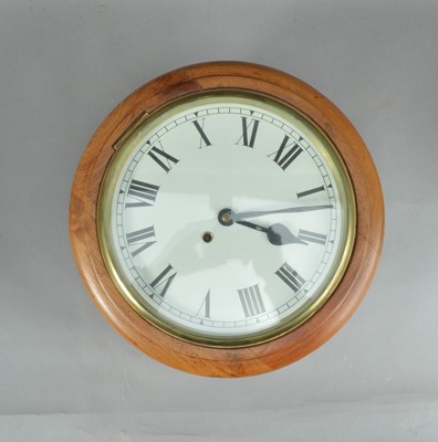 Lot 105 - A 19th century fusee movement drop dial clock