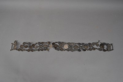 Lot 145 - A Victorian and later silver coin belt
