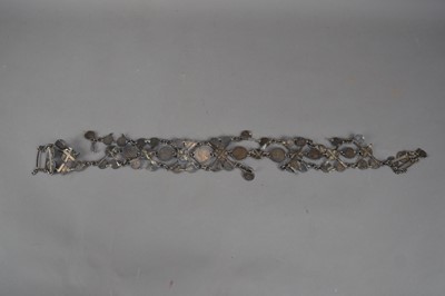 Lot 145 - A Victorian and later silver coin belt