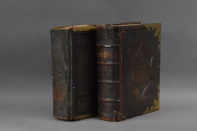 Lot 167 - Two 19th century family bibles
