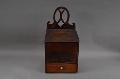 Lot 173 - A 19th century oak salt box