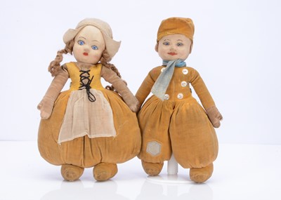 Lot 745 - A Chad Valley Dutch Boy and Girl, 1930s