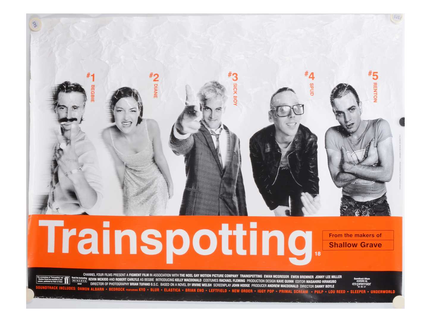 Lot 403 - Trainspotting (1996) Quad Poster,