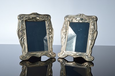 Lot 169 - A pair of modern silver mounted photograph frames by RC