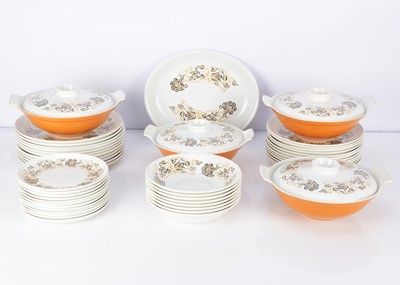 Lot 84 - Poole Pottery Dinnerware 1960s Yellow Desert Song Design