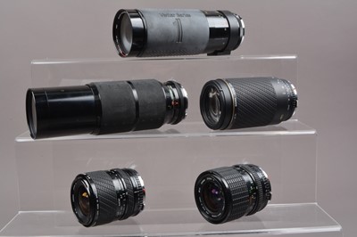 Lot 24 - A Group of for Olympus OM Mount Generic Lenses