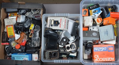Lot 59 - Three boxes of Camera realted Accessories