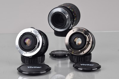Lot 28 - Three Vivitar Lenses