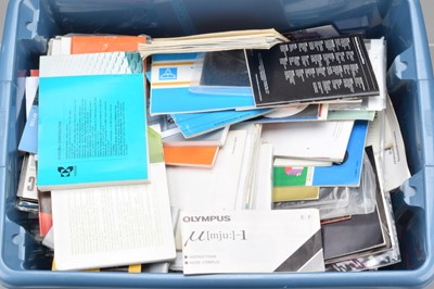 Lot 327 - A Box of Camera and Lens Manuals