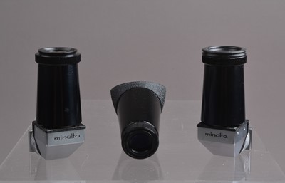 Lot 128 - Three Minolta Angle Finders