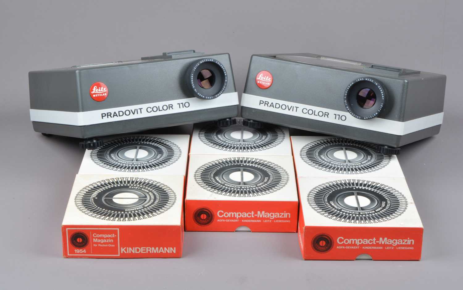 Lot 141 - Two Leitz Pradovit Color 110 Slide Projectors