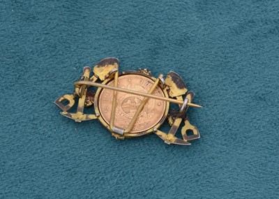 Lot 53 - A South African half pond 1896 mounted gold coin
