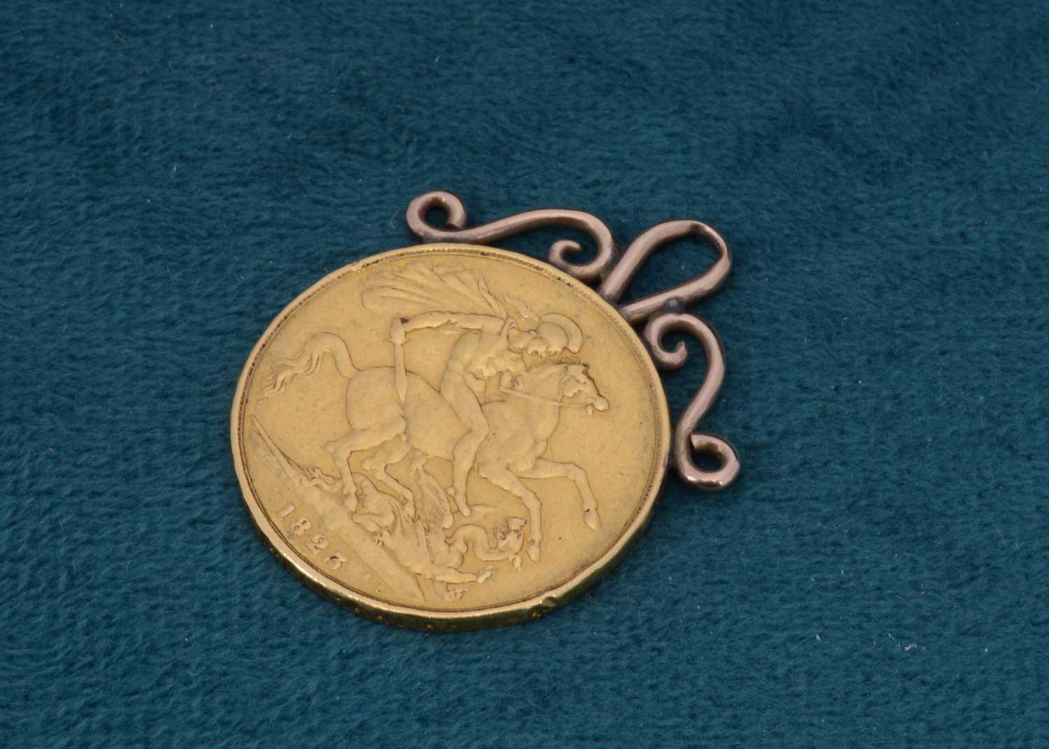 Lot 74 - A George IV mounted £2 coin