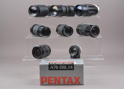 Lot 187 - A Group of for Olympus OM Mount and Other Lenses