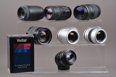 Lot 188 - A Group of AF Lenses