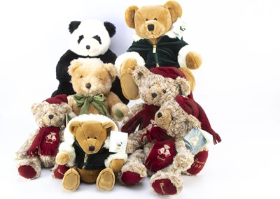 Lot 18 - Seven Harrods Teddy Bears