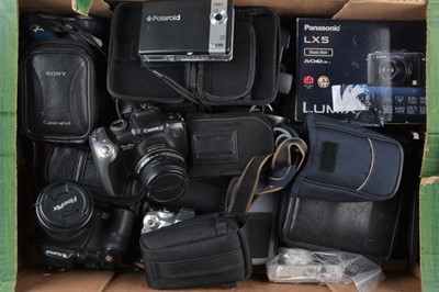 Lot 282 - A Tray of Digital Cameras
