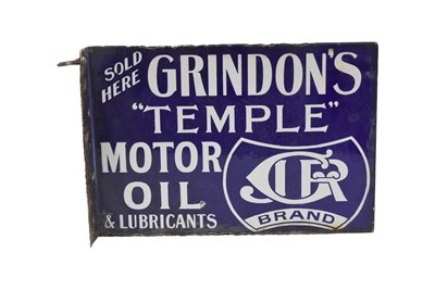 Lot 893 - Grindon's ''Temple'' Motor Oil & Lubricants