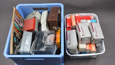 Lot 325 - Two Boxes of Cine Projector Parts and Assesories