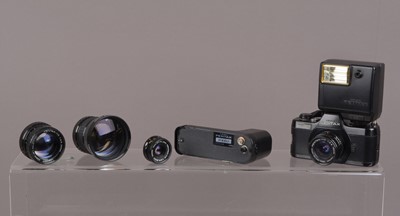 Lot 326 - A Pentax auto 110 Camera Outfit