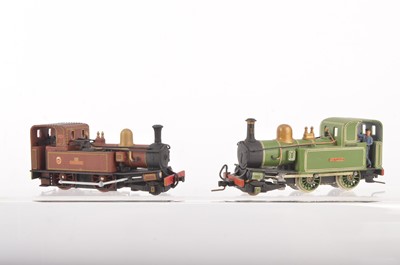 Lot 44 - Pair of Isle of Man HOm / TT Narrow Gauge 2-4-0T Tank Locomotives (2) GEM Kit & Oxford Diecast