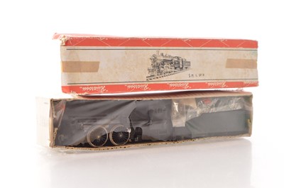 Lot 641 - Rivarossi boxed American HO Gauge unmade kit black SM L SP/R Steam Locomotive and Tender