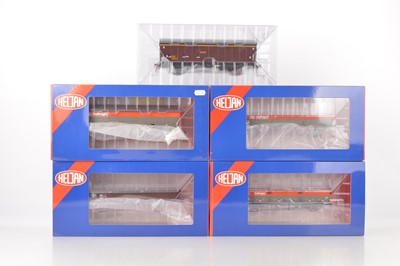 Lot 807 - Heljan Modern issue 0 Gauge group of Goods wagons (5)