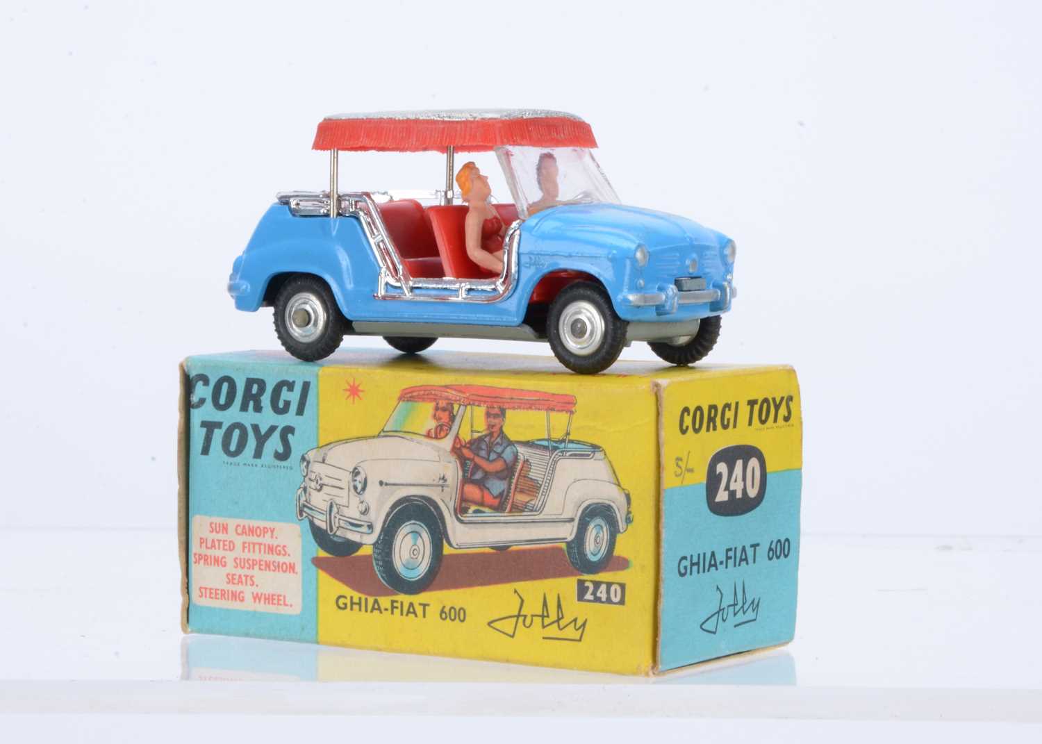 Lot 60 - A Corgi Toys 240 Ghia-Fiat 600 Jolly