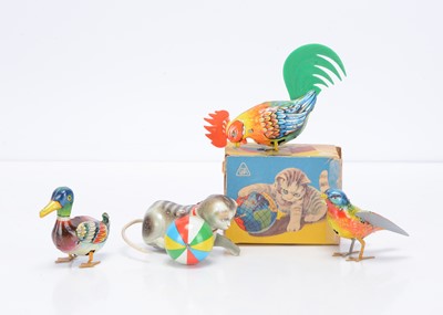 Lot 416 - Köhler (West Germany) Tinplate Clockwork Animals