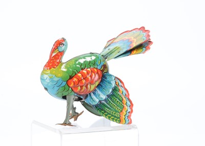 Lot 418 - A Blomer & Schüler (U.S Zone Germany) Tinplate Clockwork Turkey