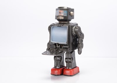 Lot 447 - A Horikawa (Japan) Tinplate & Plastic Battery-Operated Space Explorer Robot