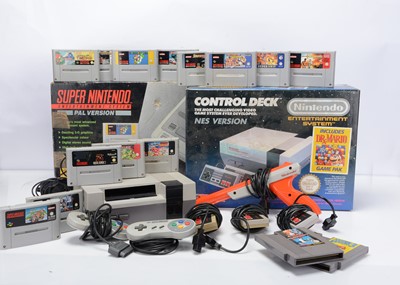 Lot 479 - Nintendo NES/SNES Games & Controllers