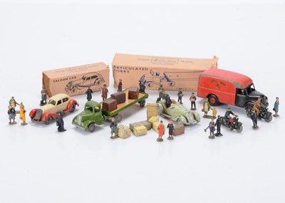 Lot 578 - Britains Lilliput World non-farm items including vehicles comprising Royal Mail van