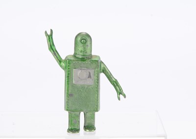 Lot 591 - John Hill 'Suitcase' robot in rare green with hand up version