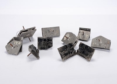 Lot 595 - Aluminium moulds for home-casting solid 2-dimensional military figures