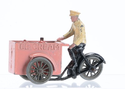 Lot 606 - Morestone rare tricycle Ice Cream Vendor in pink