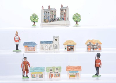 Lot 618 - Miniature buildings given to the vendor by Roy Selwyn-Smith