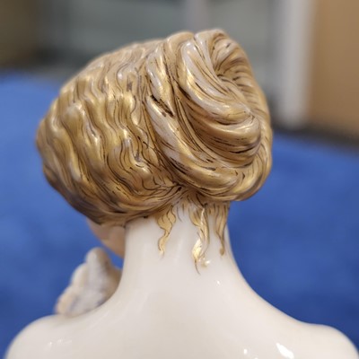 Lot 46 - A pair of Royal Worcester porcelain figures of "Sorrow & Joy" after James Hadley