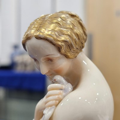 Lot 46 - A pair of Royal Worcester porcelain figures of "Sorrow & Joy" after James Hadley
