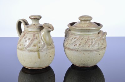 Lot 84 - Two Studio Pottery stoneware items by Elizabeth Aylmer